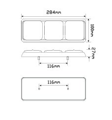 LED Autolamps Tail Lights 282 Series with Patch Lead